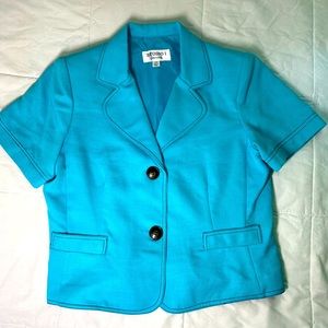 Womens 12P Studio 1 Short Sleeve Dress Suit Blazer